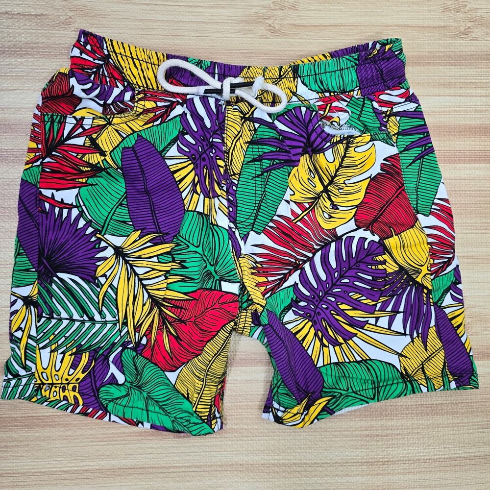 Men's Good Vibes Shorts Size Medium Multicolor Floral Tropical Print